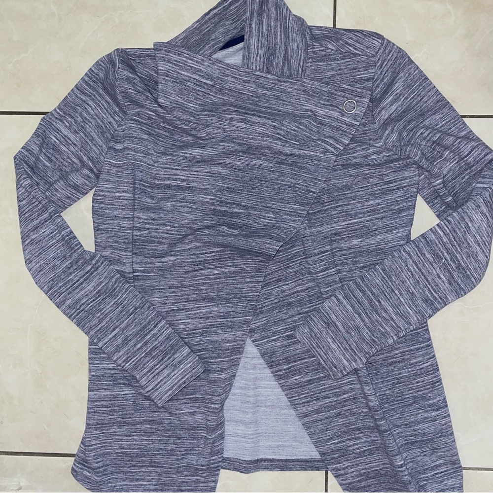 Heather Gray Cardigan Wrap